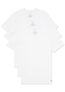 Tommy Hilfiger Men's Undershirts Multipack Cotton Classics Slim Fit Crew T-Shirts