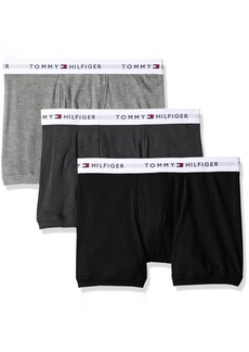 Tommy Hilfiger Men's Underwear 3 Pack Cotton Classics Trunks Grey/Dark Grey/Black
