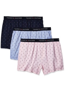 Tommy Hilfiger Men's Underwear Cotton Classics Slim Fit Woven Boxers