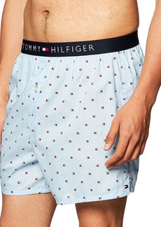 Tommy Hilfiger Men's Underwear Woven Boxers Ice