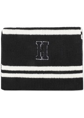 Tommy Hilfiger Men's Varsity Patch Ribbed Logo Scarf - Desert Sky