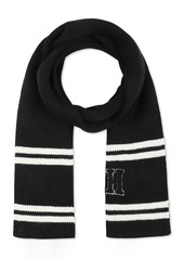 Tommy Hilfiger Men's Varsity Patch Ribbed Logo Scarf - Desert Sky