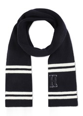 Tommy Hilfiger Men's Varsity Patch Ribbed Logo Scarf - Desert Sky