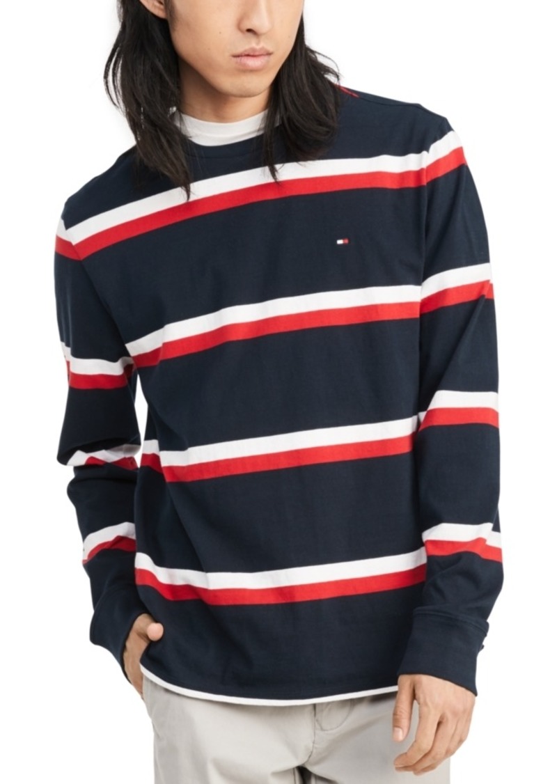 tommy hilfiger striped t shirt mens