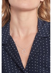 Tommy Hilfiger Open Heart Crystal Necklace - Gold