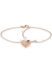 Tommy Hilfiger Pave Ring & Heart Link Bracelet - Two-Tone