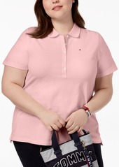 Tommy Hilfiger Plus Size Pique Polo Shirt, Created for Macy's