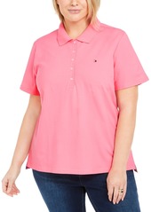 Tommy Hilfiger Plus Size Short-Sleeve Polo Shirt - CrÃ¨me De Menthe