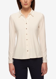 Tommy Hilfiger Women's Point-Collar Blouse - White