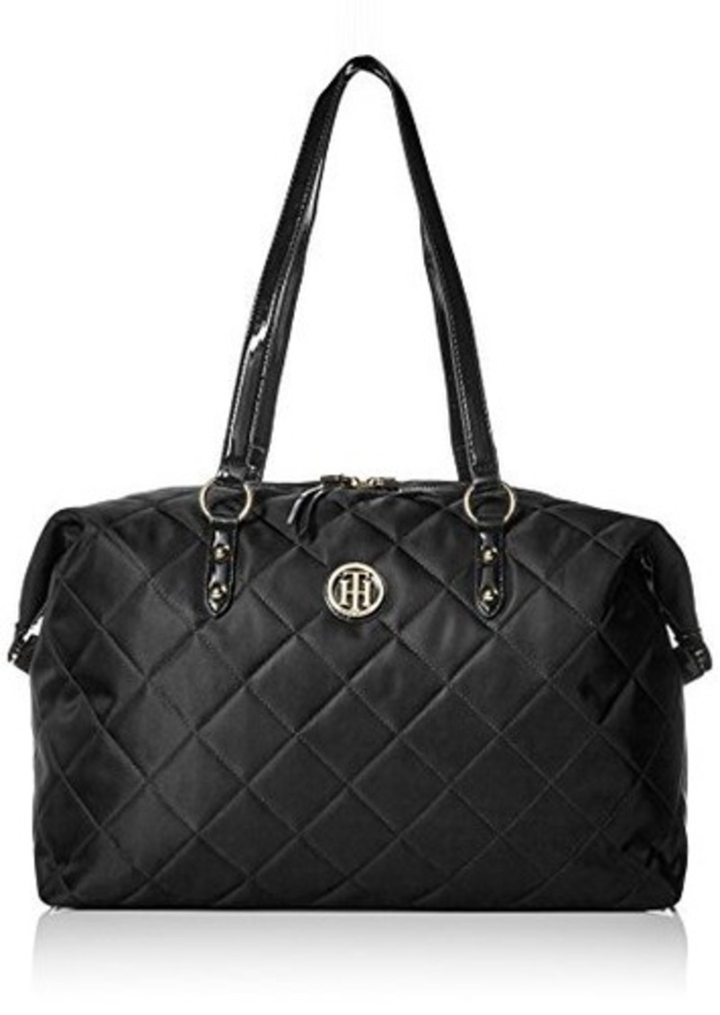 Tommy Hilfiger Tommy Hilfiger Quilted Weekender Bag, Black, One Size ...