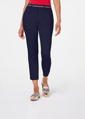 Tommy Hilfiger Ribbon-Trim Ankle Pants, Created for Macy's