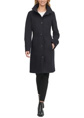 Tommy Hilfiger Single-Breasted Stand-Collar Coat