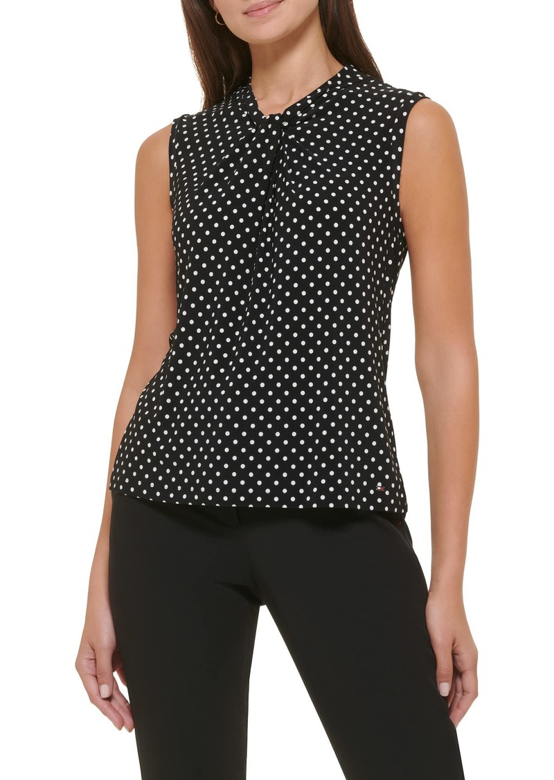 Tommy Hilfiger Dot Knot Blouse  SM