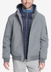 Tommy Hilfiger Soft-Shell Hooded Bomber Jacket with Bib
