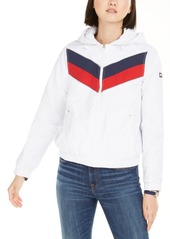 Tommy Hilfiger Sport Varsity-Stripe Hooded Jacket