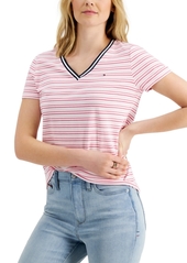 Tommy Hilfiger Striped V-Neck T-Shirt