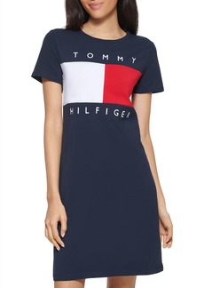 Tommy Hilfiger Womens T-Shirt –Short Sleeve Cotton Summer Dresses for Casual   US