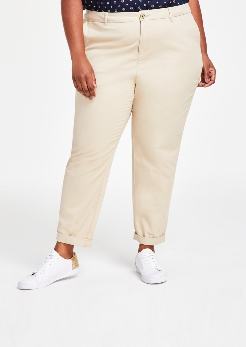 Tommy Hilfiger Th Flex Plus Size Hampton Chino Pants - Khaki