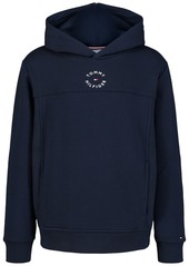 Tommy Hilfiger Toddler and Little Boys Essential Logo Embroidered Fleece Hoodie - Ecru