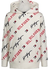 Tommy Hilfiger Toddler Boys All-Over Logos Print Pullover Hoodie