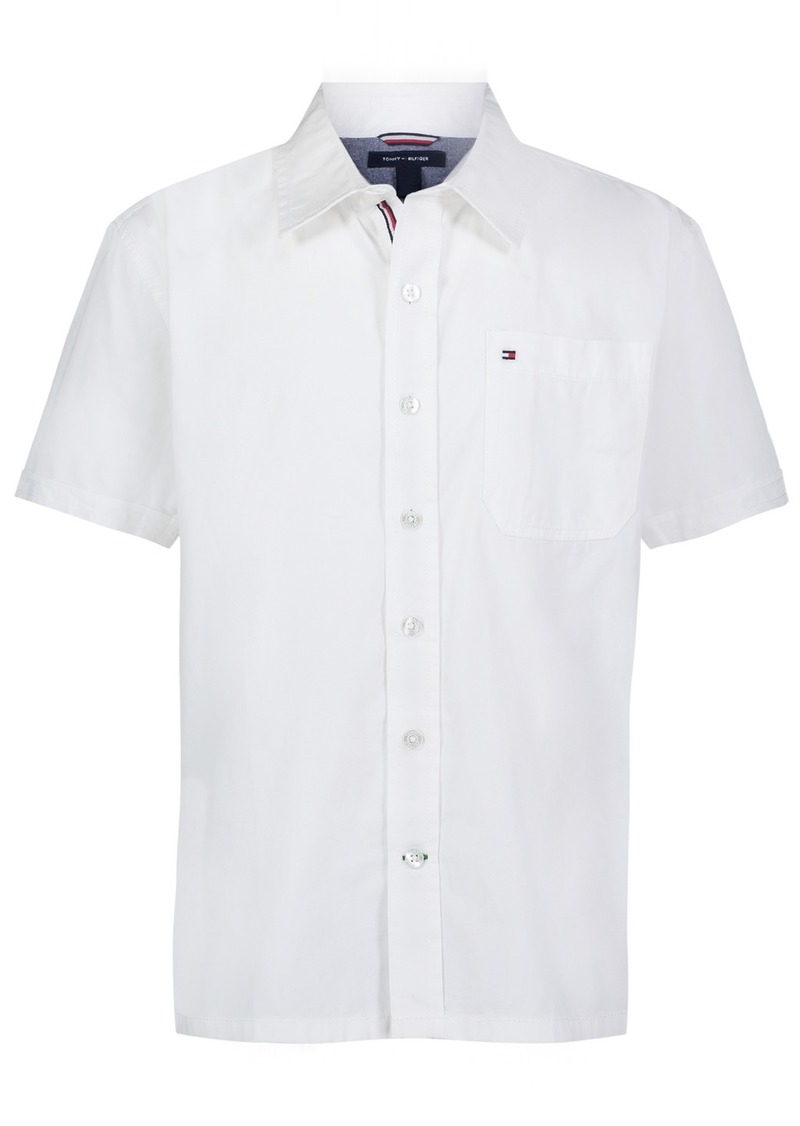 Tommy Hilfiger Toddler Boys Tommy Utility Short Sleeve Shirt - Snow White