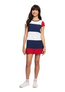 Tommy Hilfiger Toddler Girls Colorblock Jersey Dress - Navy