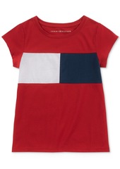 Tommy Hilfiger Toddler Girls Logo Flag T-Shirt