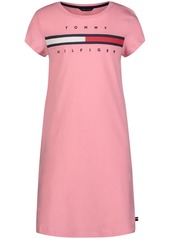Tommy Hilfiger Toddler Girls Short Sleeve Logo T-shirt Dress
