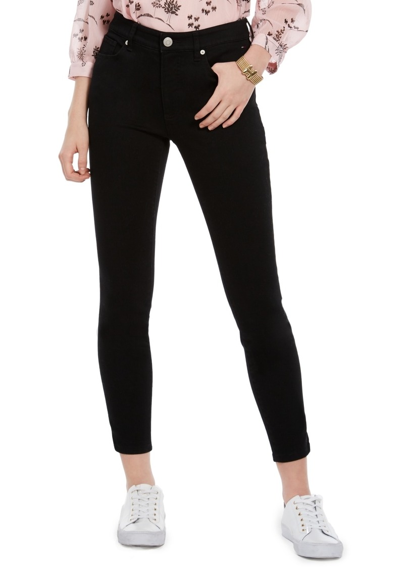 Tommy Hilfiger Women's Tribeca Th Flex Ankle Skinny Jeans - Black