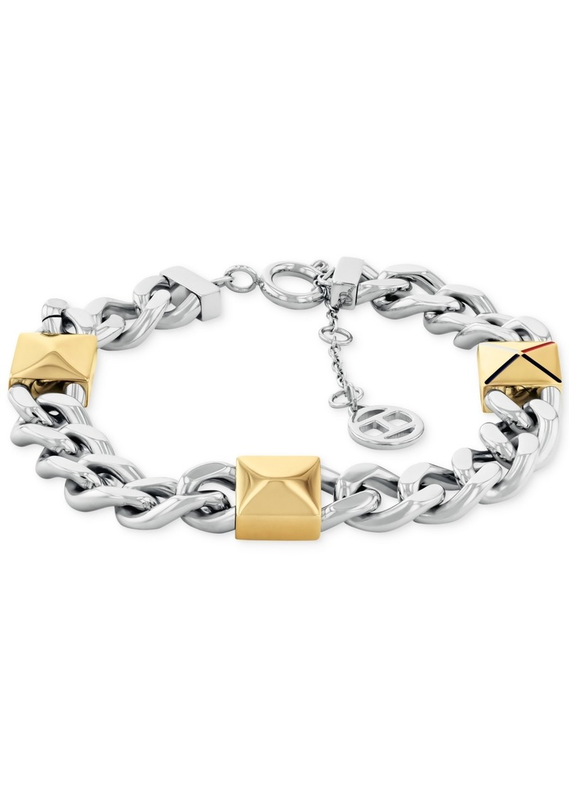 Tommy Hilfiger Two-Tone Studded Chain Bracelet - Two Tone