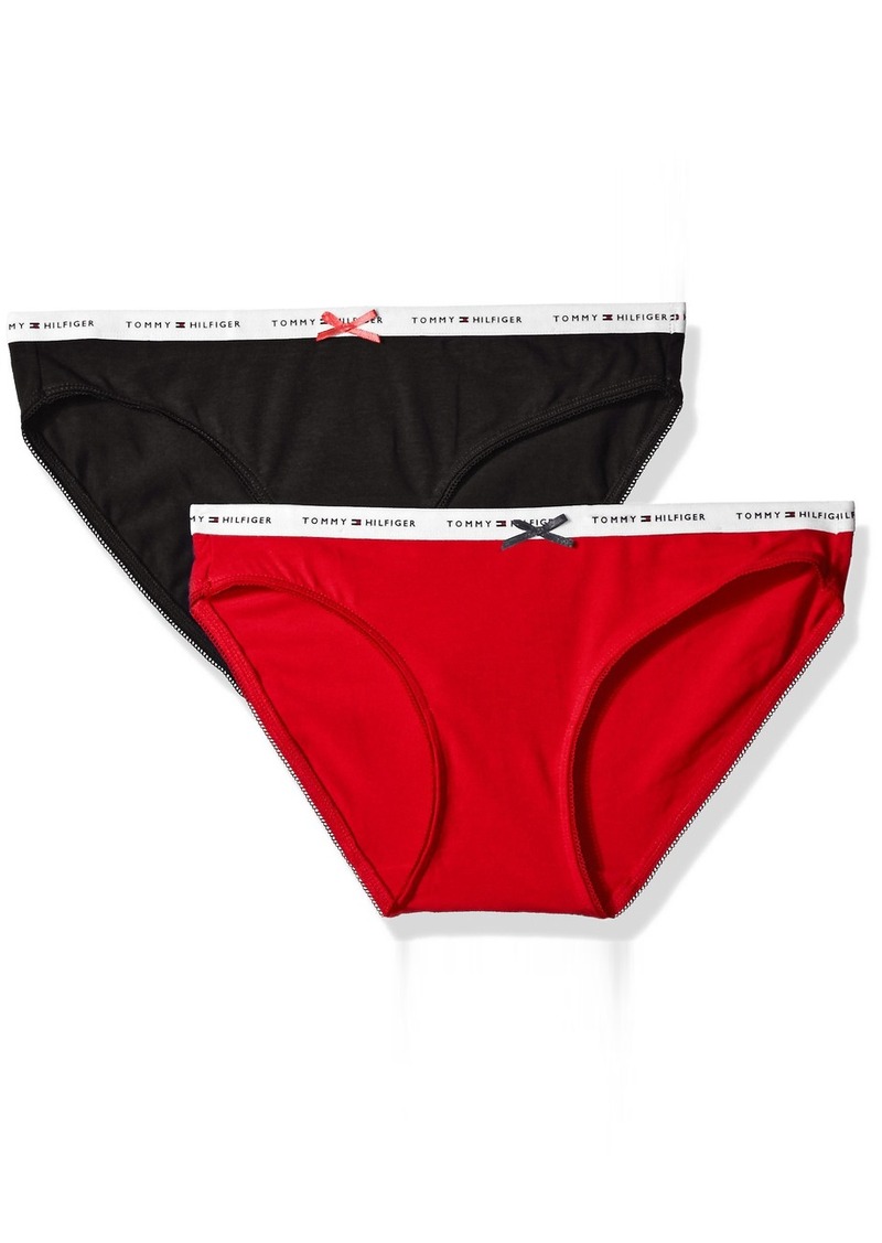 TOMMY HILFIGER Women/'s 2 Pack Bikini Underwear Panty Size S//M//L//XL