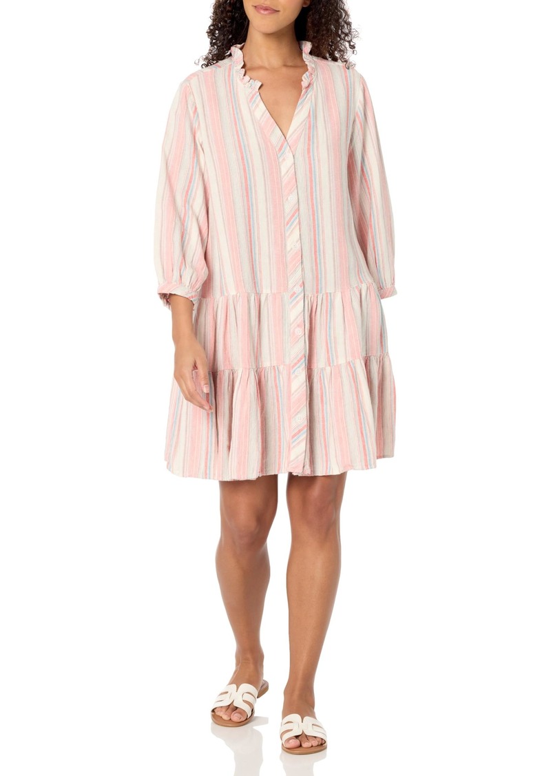 Tommy Hilfiger Women's 3/4 Sleeve Button Through Shirt Dress