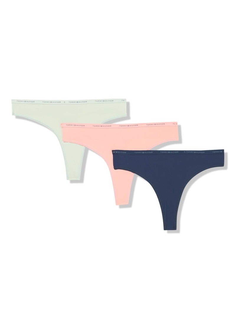 Tommy Hilfiger 3PK Micro Thong Panty Pack | Women's Stylish Underwear Set