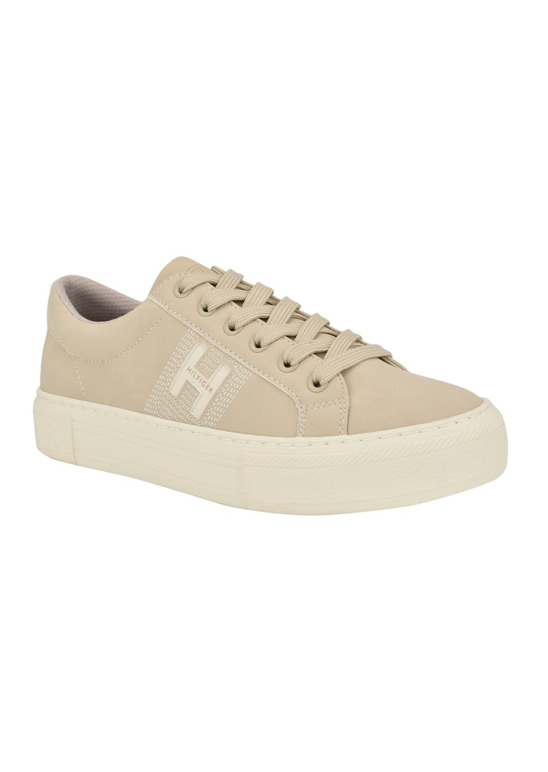 Tommy Hilfiger Women's Aconia Lace Up Sneakers - Beige