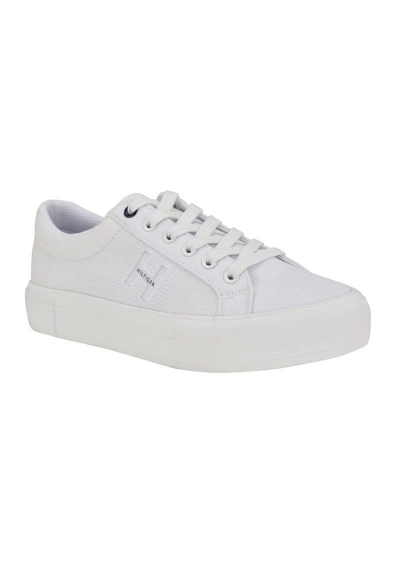 Tommy Hilfiger Women's Aconia Lace Up Sneakers - White