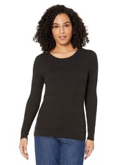 Tommy Hilfiger Women's Adaptive Cable Crewneck Sweater with Wide Neck Opening