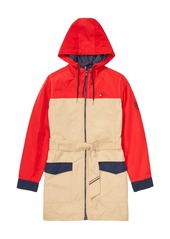 Tommy Hilfiger Women's Adaptive Colorblock Hooded Jacket with Magnetic Closure Curds&WHEY M