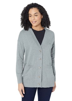 Tommy Hilfiger Women's Adaptive Cotton Cardigan with Magnetic Closure