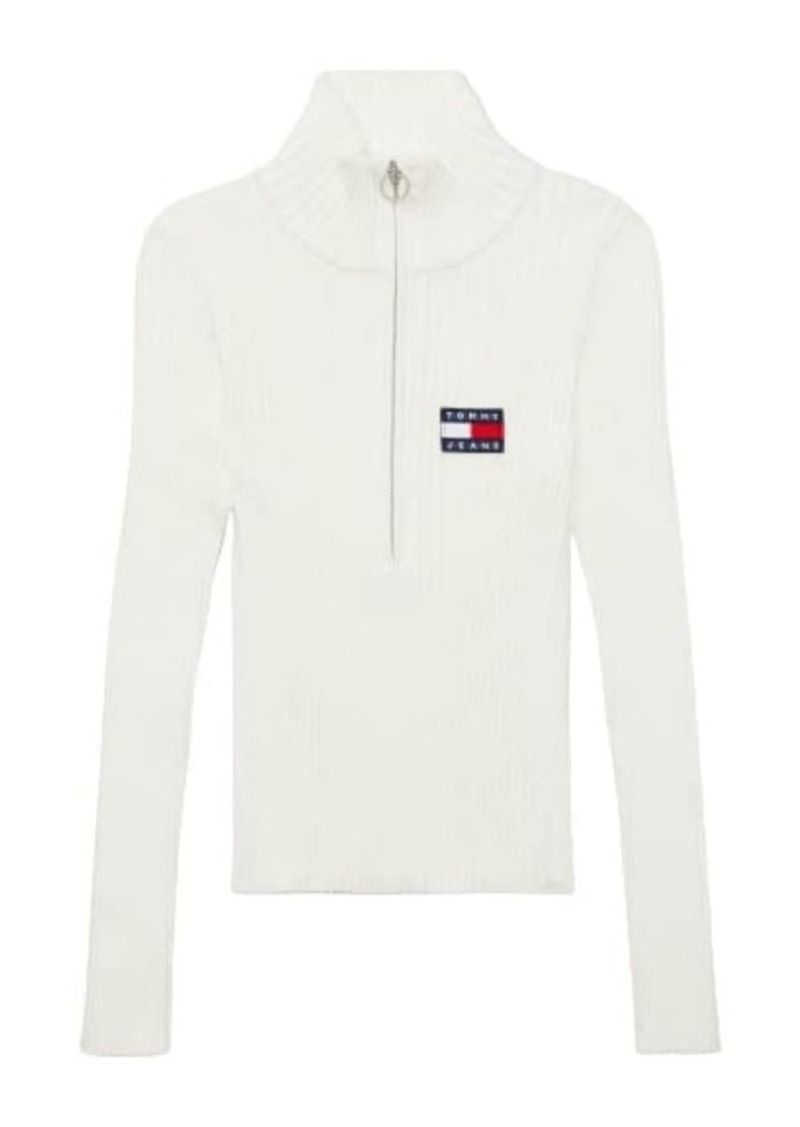 Tommy Hilfiger Women's Adaptive Flag Half-Zip Sweater