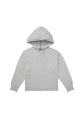 Tommy Hilfiger Women's Adaptive Hoodie Sweater with Magnetic Closure Light Grey Heather BC16 S