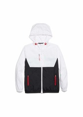 Tommy Hilfiger Women's Adaptive Packable Jacket with Magnetic Zipper Bright White-PT/TH DEEP Black XL