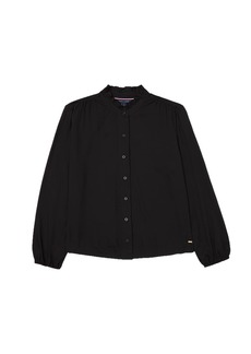Tommy Hilfiger Women's Adaptive Ruffle Shirt with Magnetic Closure