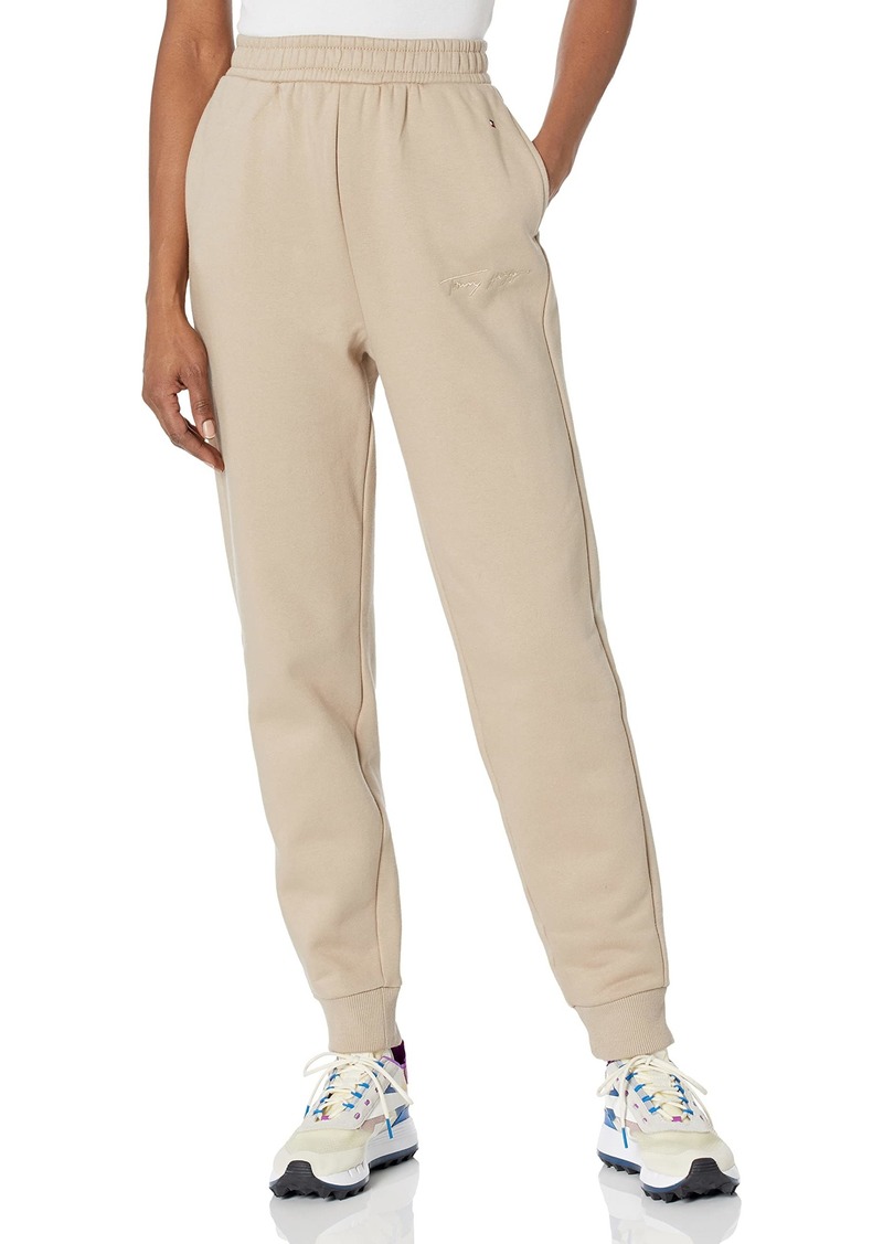 Tommy Hilfiger Women's Adaptive Signature Sweatpant with Pull up Loops  XL