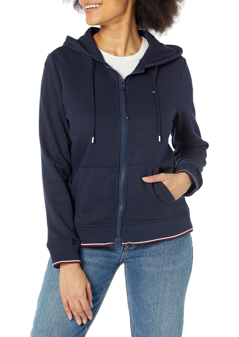 Tommy Hilfiger Women's Adaptive Solid Hoodie with Magnetic Zipper Closure