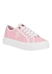 Tommy Hilfiger Women's Alezya Casual Lace-Up Sneakers - Light Pink Stripe Multi