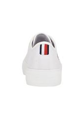 Tommy Hilfiger Women's Alezya Casual Lace-Up Sneakers - White Stripe Multi