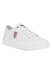 Tommy Hilfiger Women's Alezya Casual Lace-Up Sneakers - White Stripe Multi