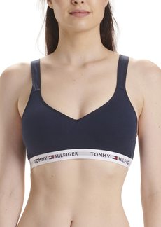 Tommy Hilfiger Women's Light Lift Classic Cotton Bralette Bra  XL