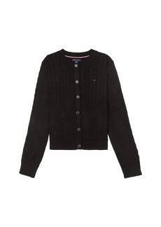 Tommy Hilfiger womens Cardigan With Magnetic Buttons Sweater Th Deep Black  US