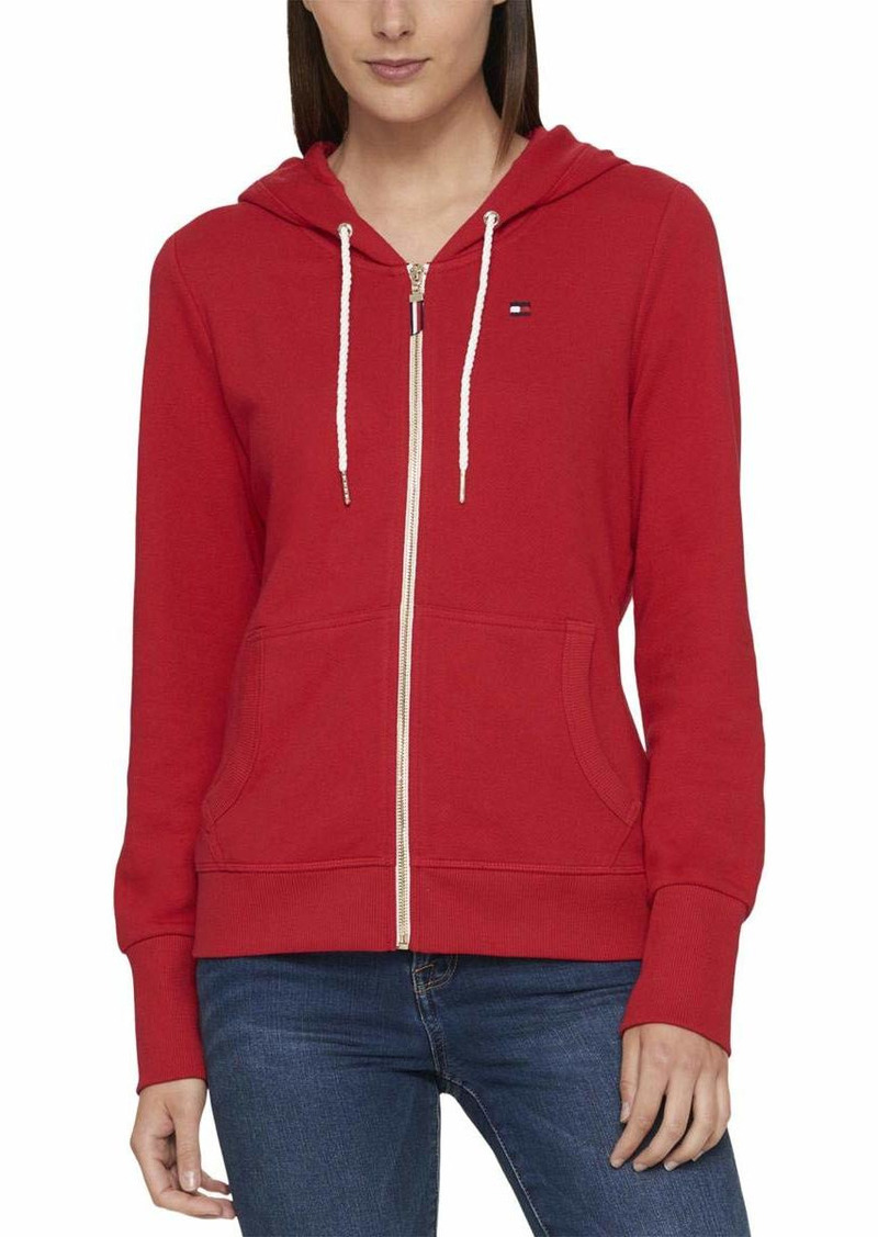 Tommy Hilfiger Zip-up Hoodie – Classic Sweatshirt for Women with Drawstrings and Hood